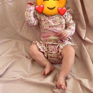 Spell Pink and Cream Floral Set